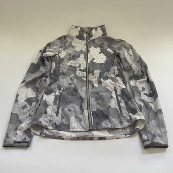 ATHLETA PrimaLoft Jacket Womens Camo Full Zipper Lightweight Windbreaker Size XS - Picture 1 of 13